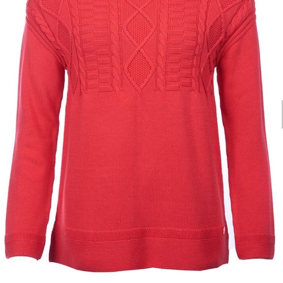 Barbour Weymouth Knit Red Sweater Size US 12 - Picture 4 of 16